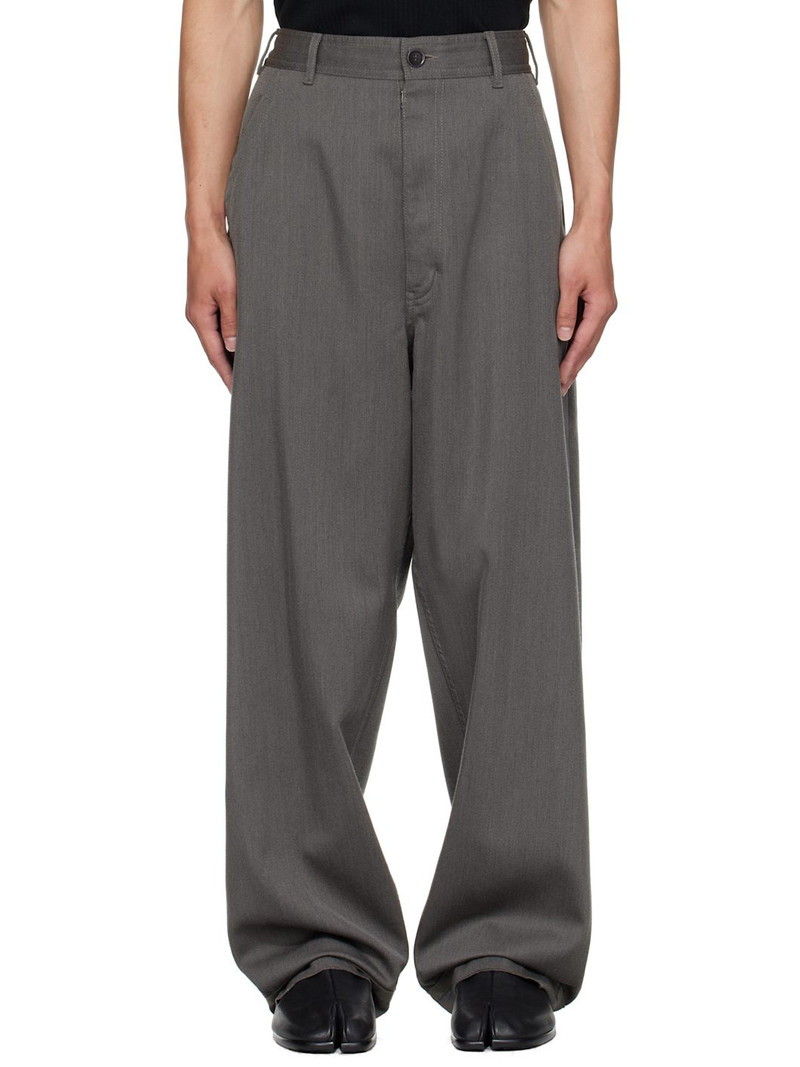 Gray Wool Trousers 1