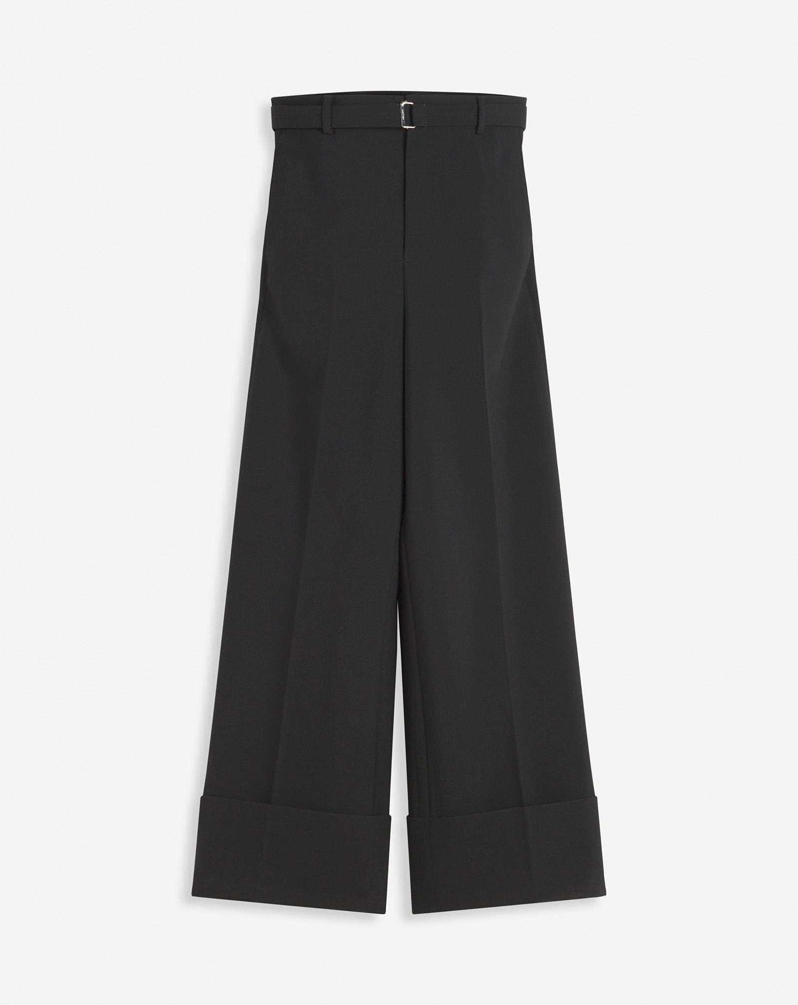 WIDE-LEG PANTS WITH CUFFS - 1
