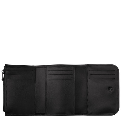Longchamp Box-Trot Wallet Black - Leather outlook