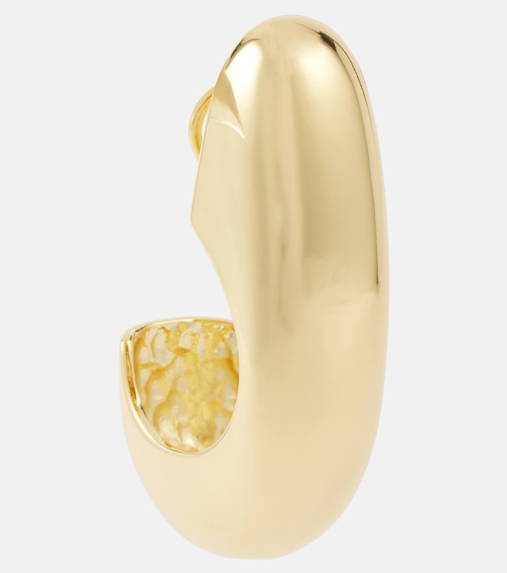 Nimah gold-plated hoop earrings - 2