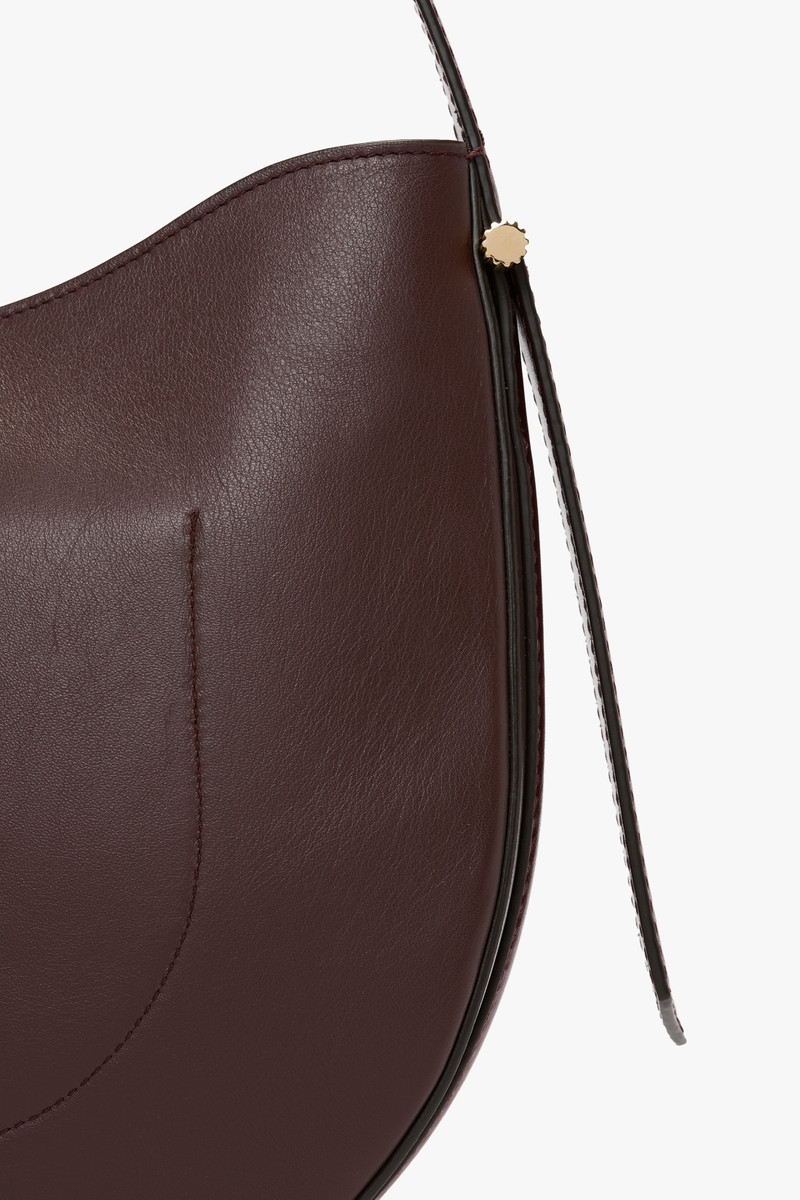 Victoria Beckham Dia Hobo Bag In Burgundy Smooth Leather outlook