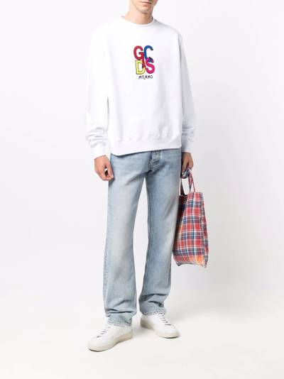 GCDS logo crew-neck sweatshirt outlook