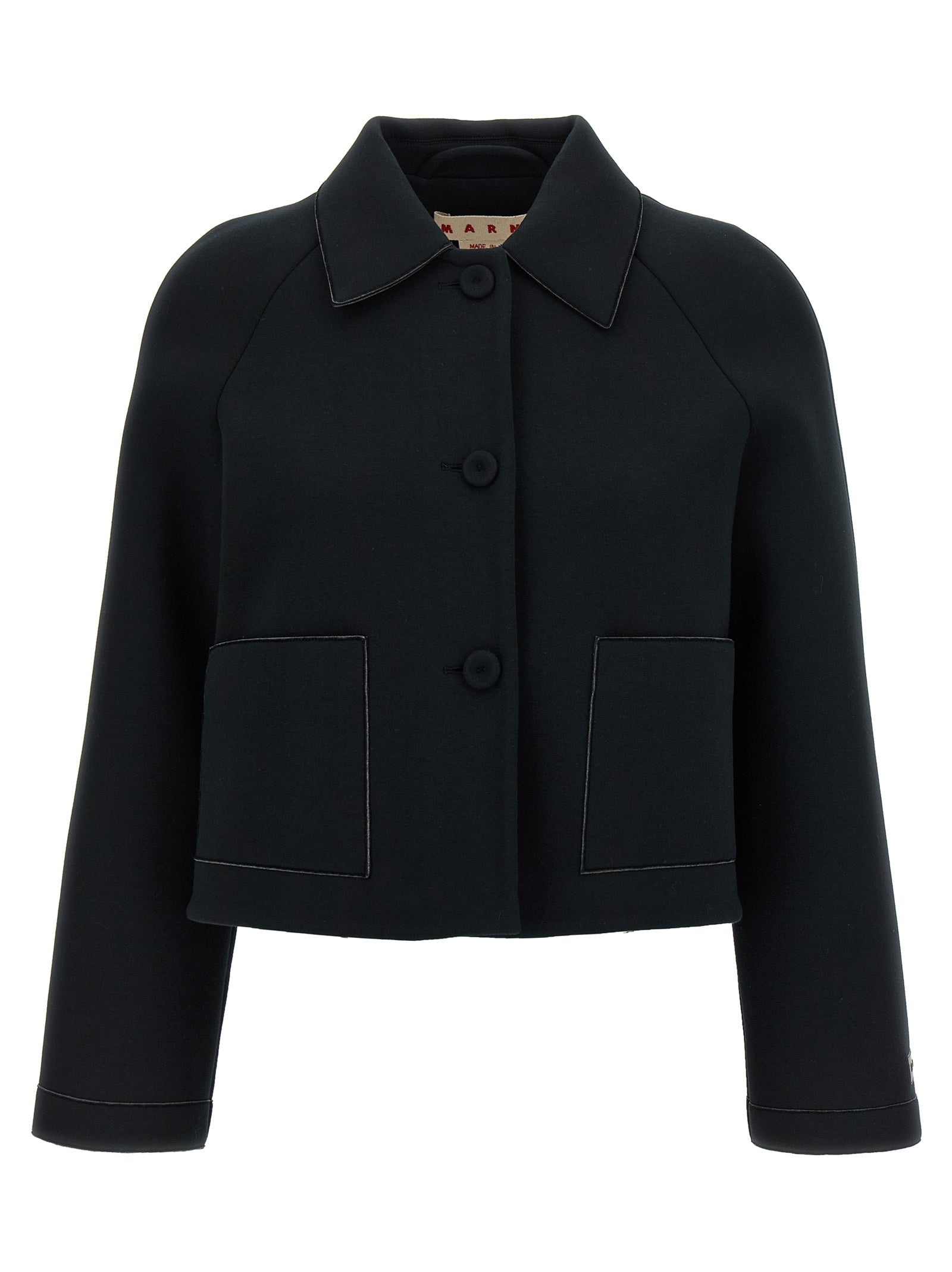 Jersey Jacket Puffer Jackets Black - 1