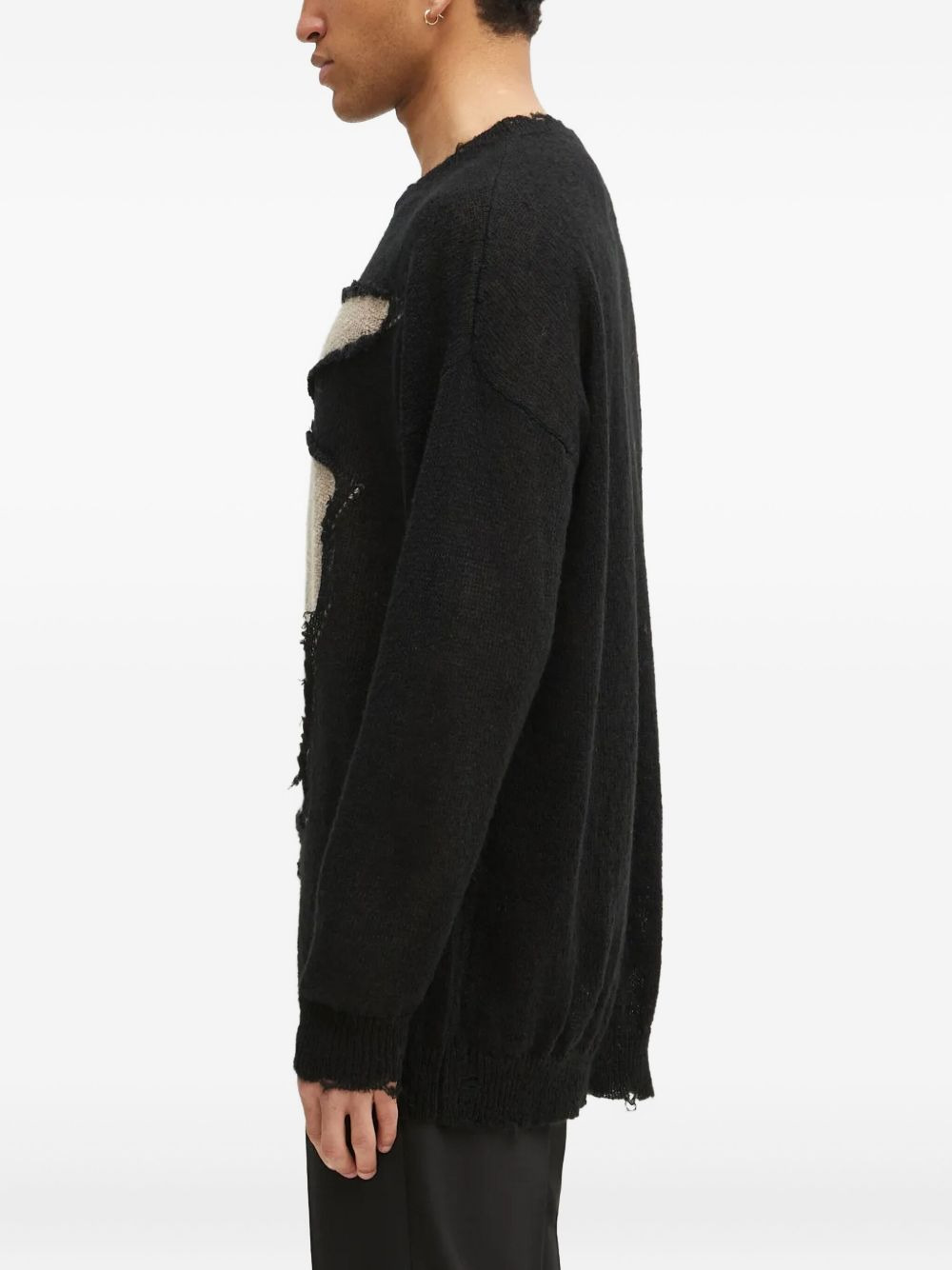 distressed-effect sweater - 4