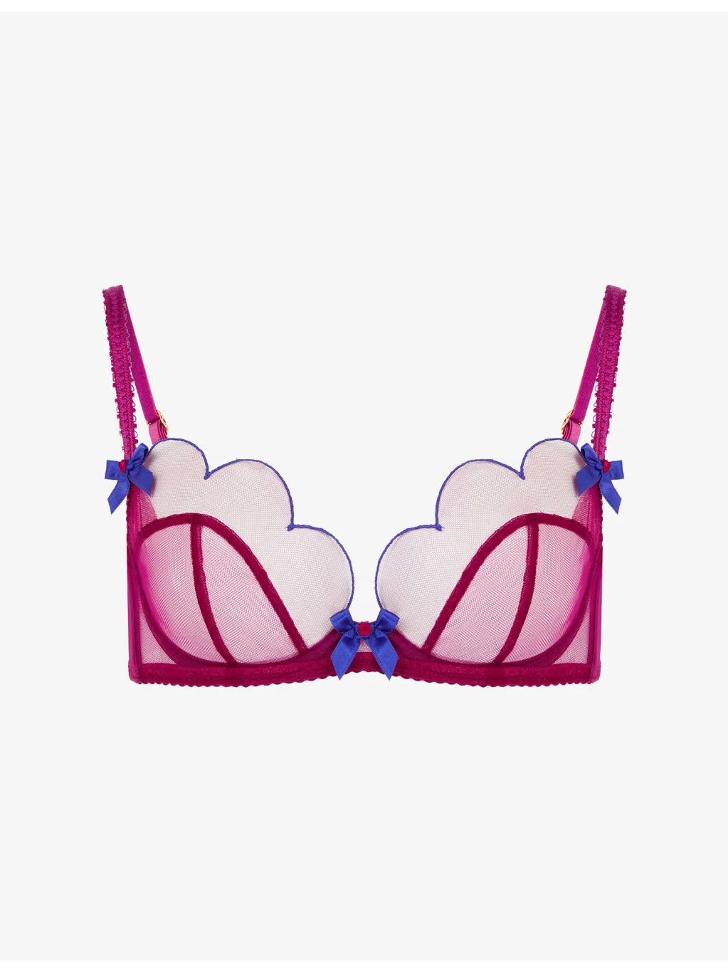 Lorna Plunge Underwired Mesh Bra - 1