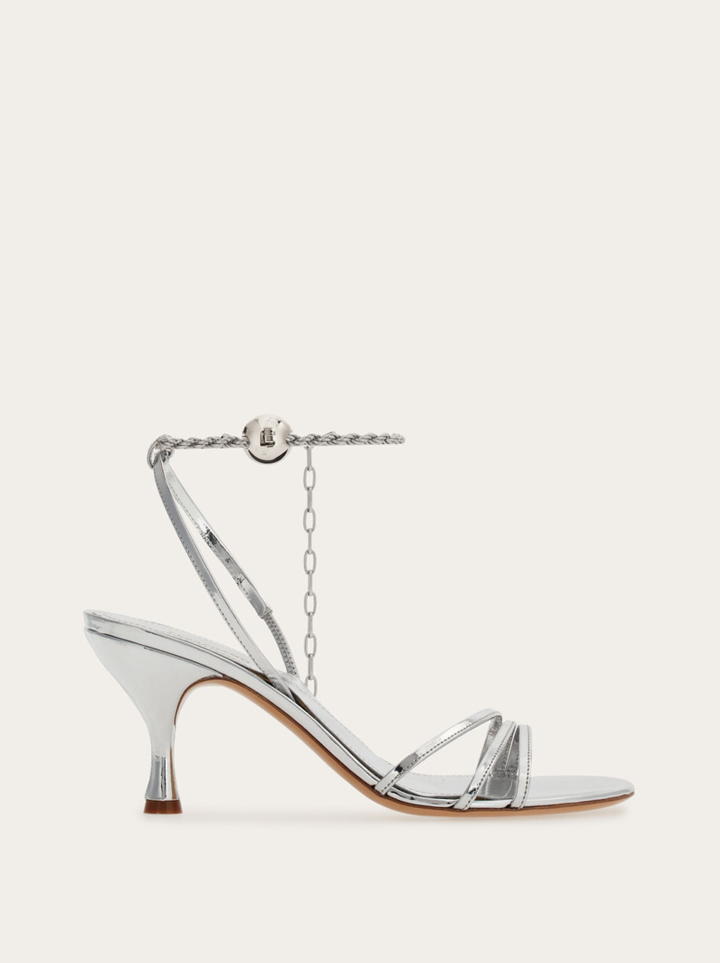 Sandal with ankle chain - 1