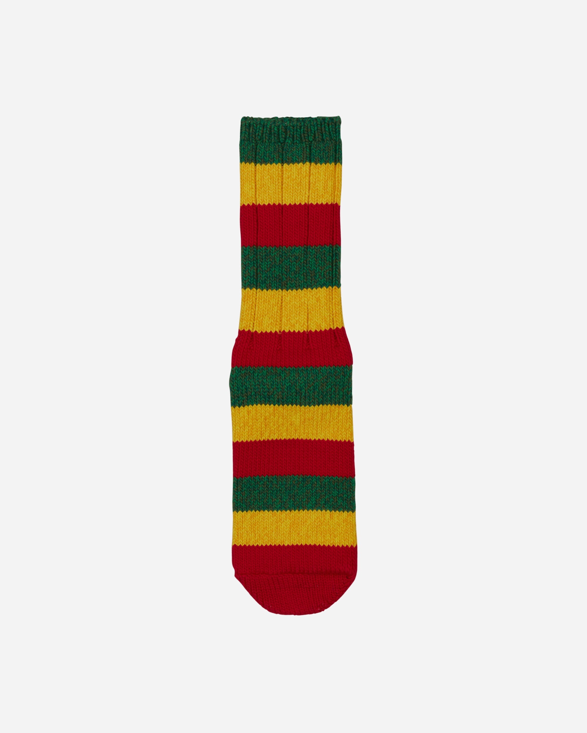 56 Yarns Rasta Rainbowy Happy Heel Socks Red / Yellow / Green - 2