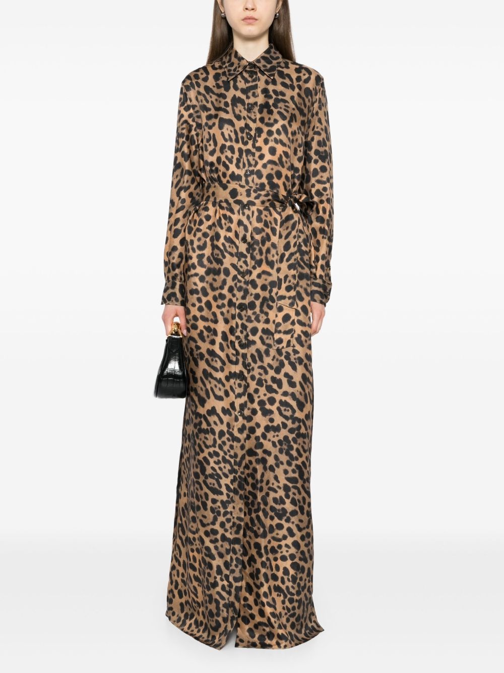 leopard-print dress - 2