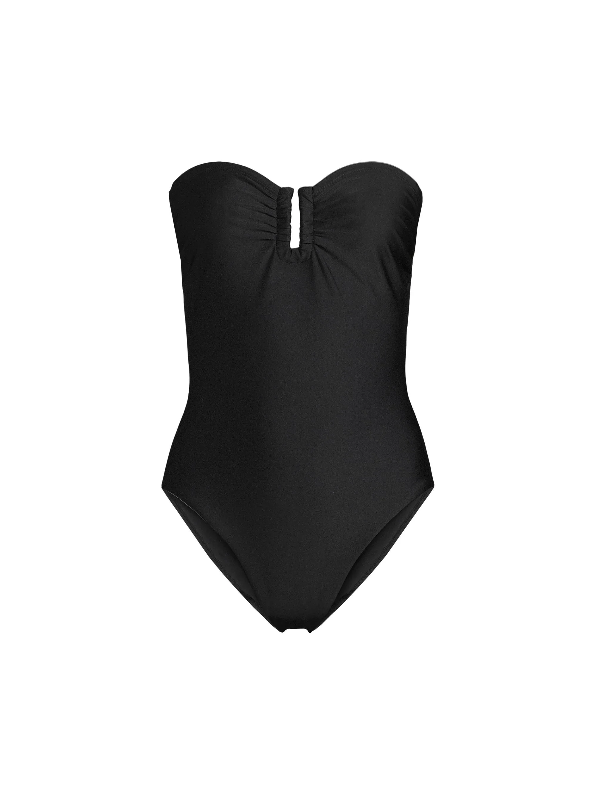 Women's Becca Strapless One-Piece Swimsuit - Black - 1