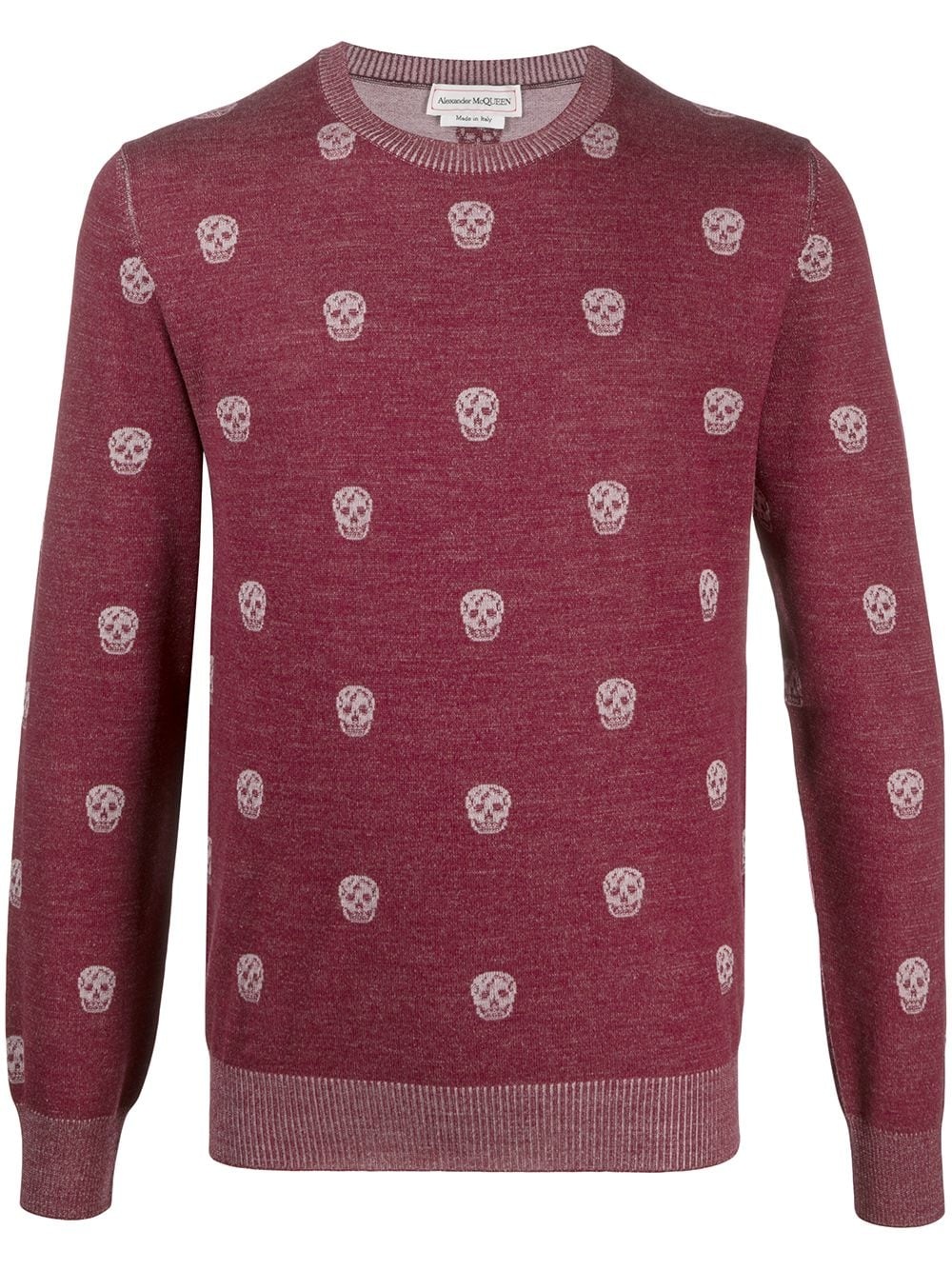 skull-print knitted jumper - 1