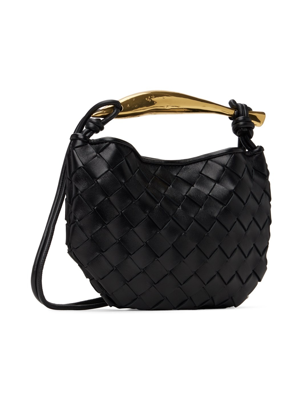 Black Mini Sardine Shoulder Bag - 3