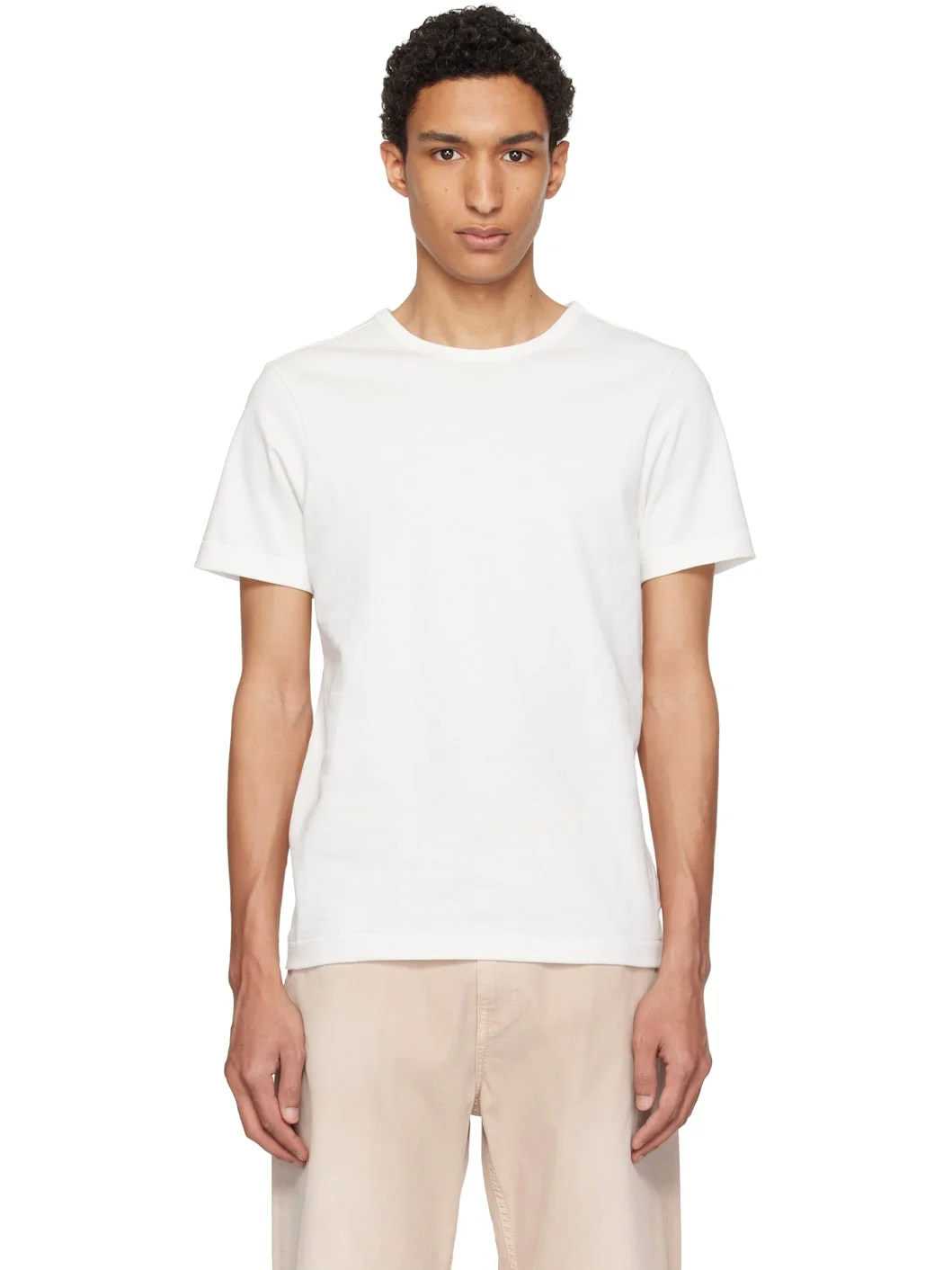 White Classic Fit T-shirt - 1