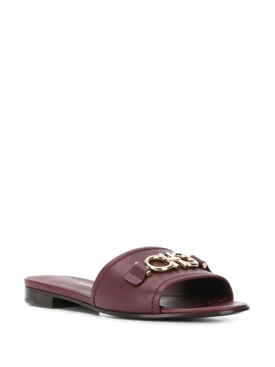 Salvatore Ferragamo Gancini slip-on sandals outlook