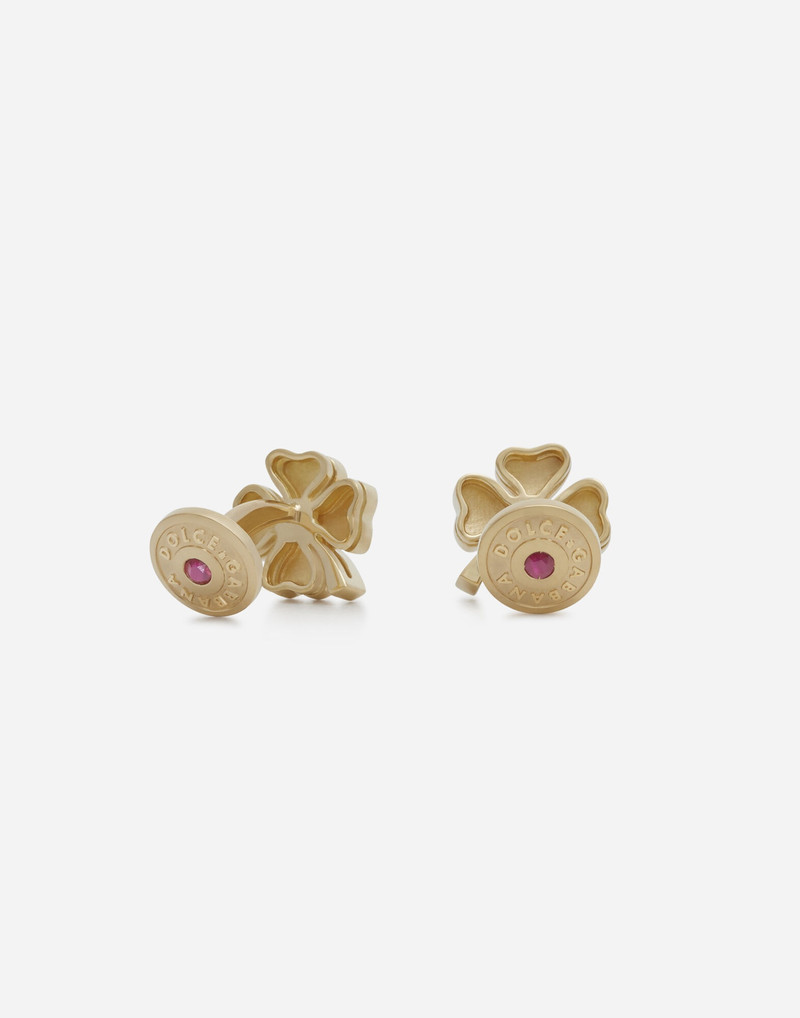 Dolce & Gabbana Good luck cufflinks in yellow gold outlook