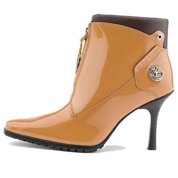 (WMNS) Timberland x Veneda Carter Zip Boots 'Wheat Patent Leather' A69SQW - 1