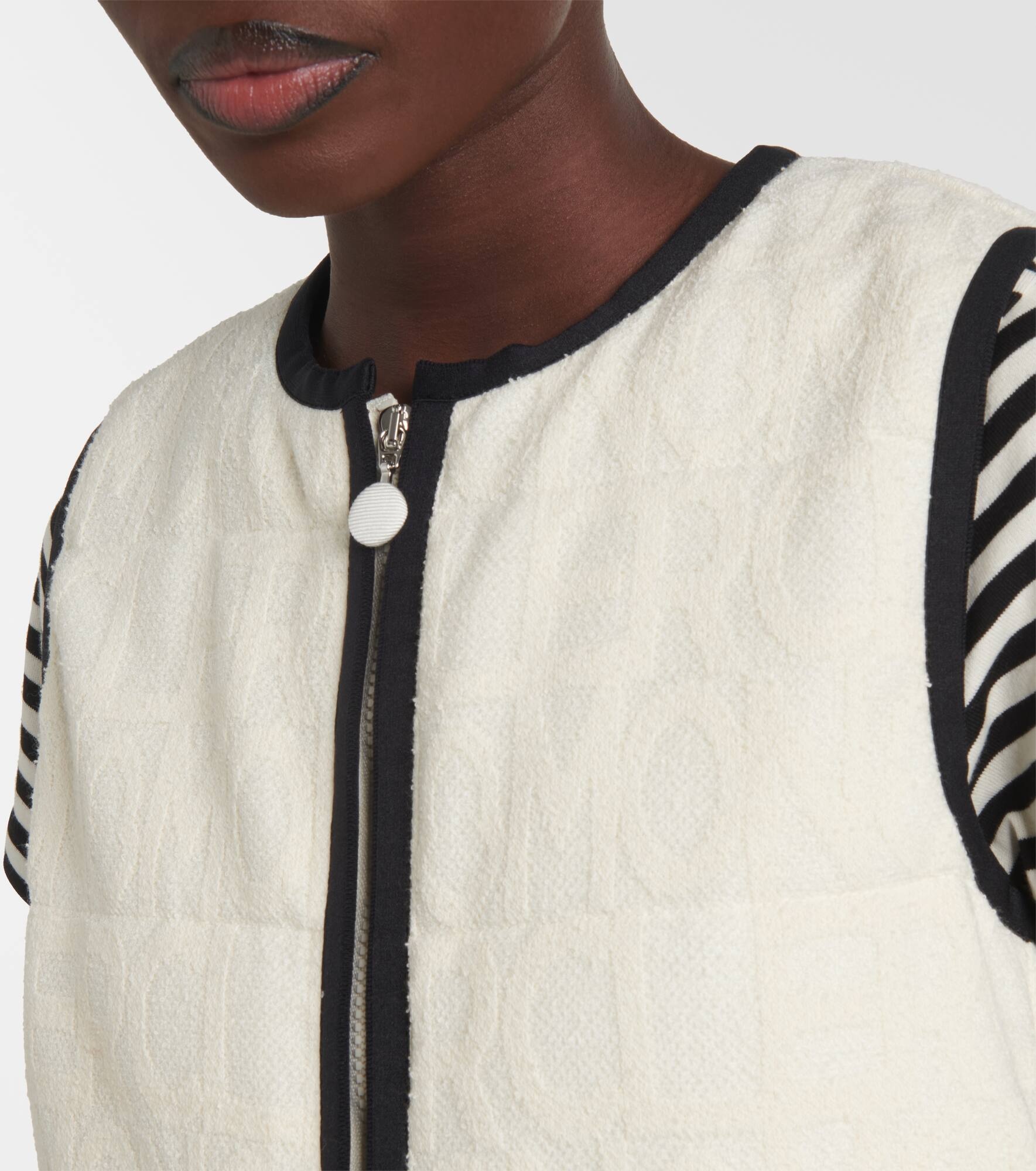 Padded cotton-bend vest - 5