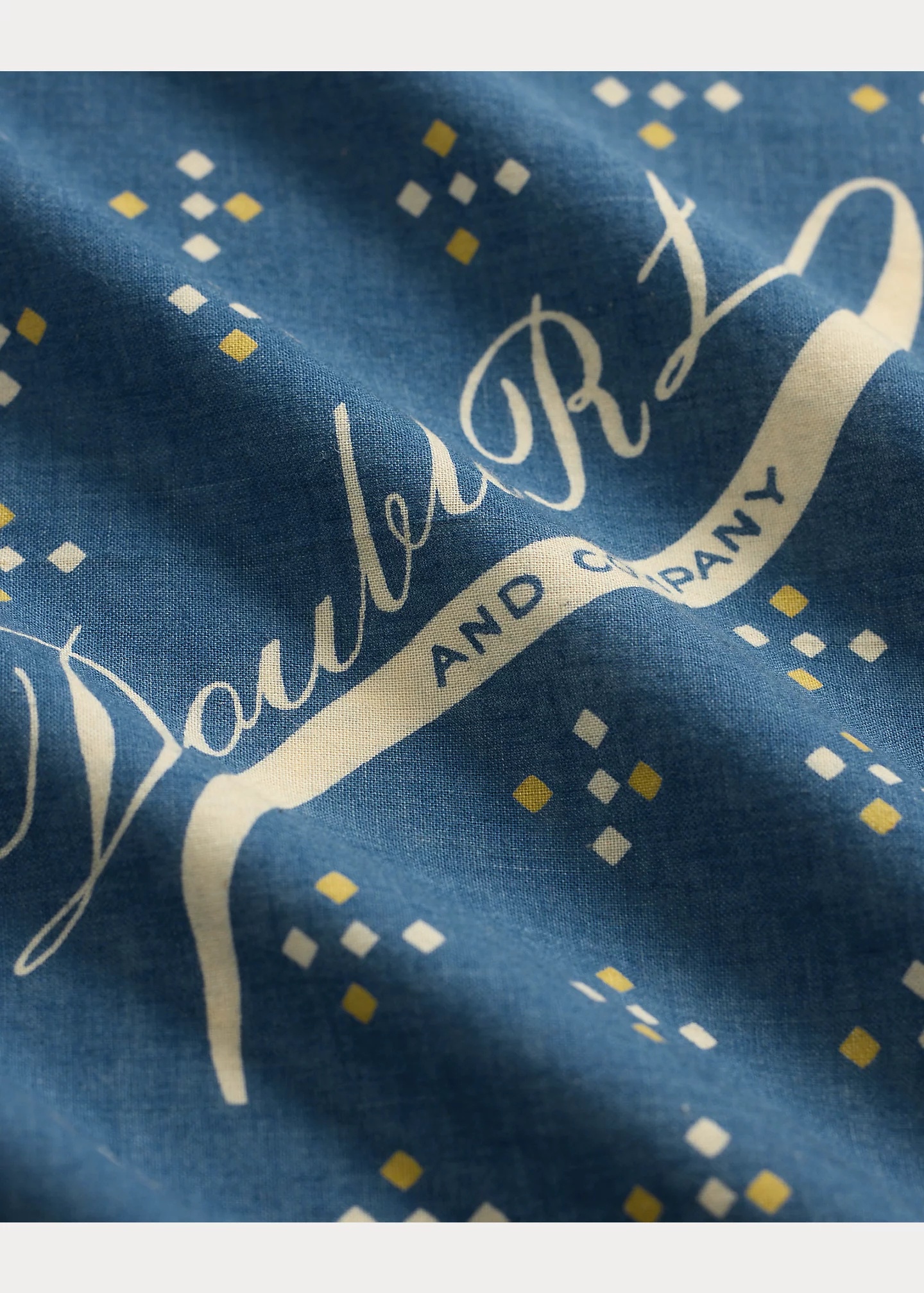 Logo Indigo Cotton Bandanna - 3
