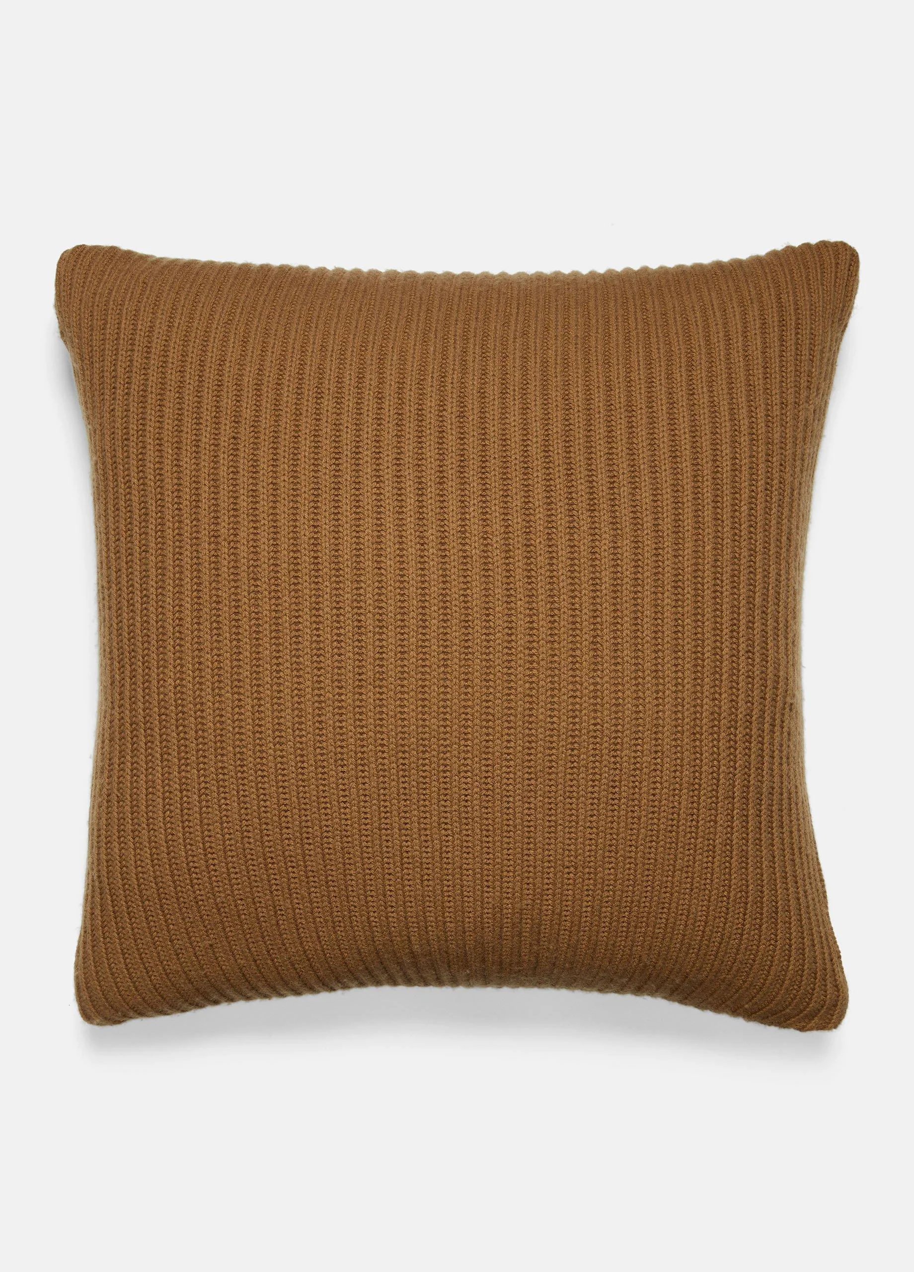 Wool and Cashmere Cardigan-Stitch Pillow - 1