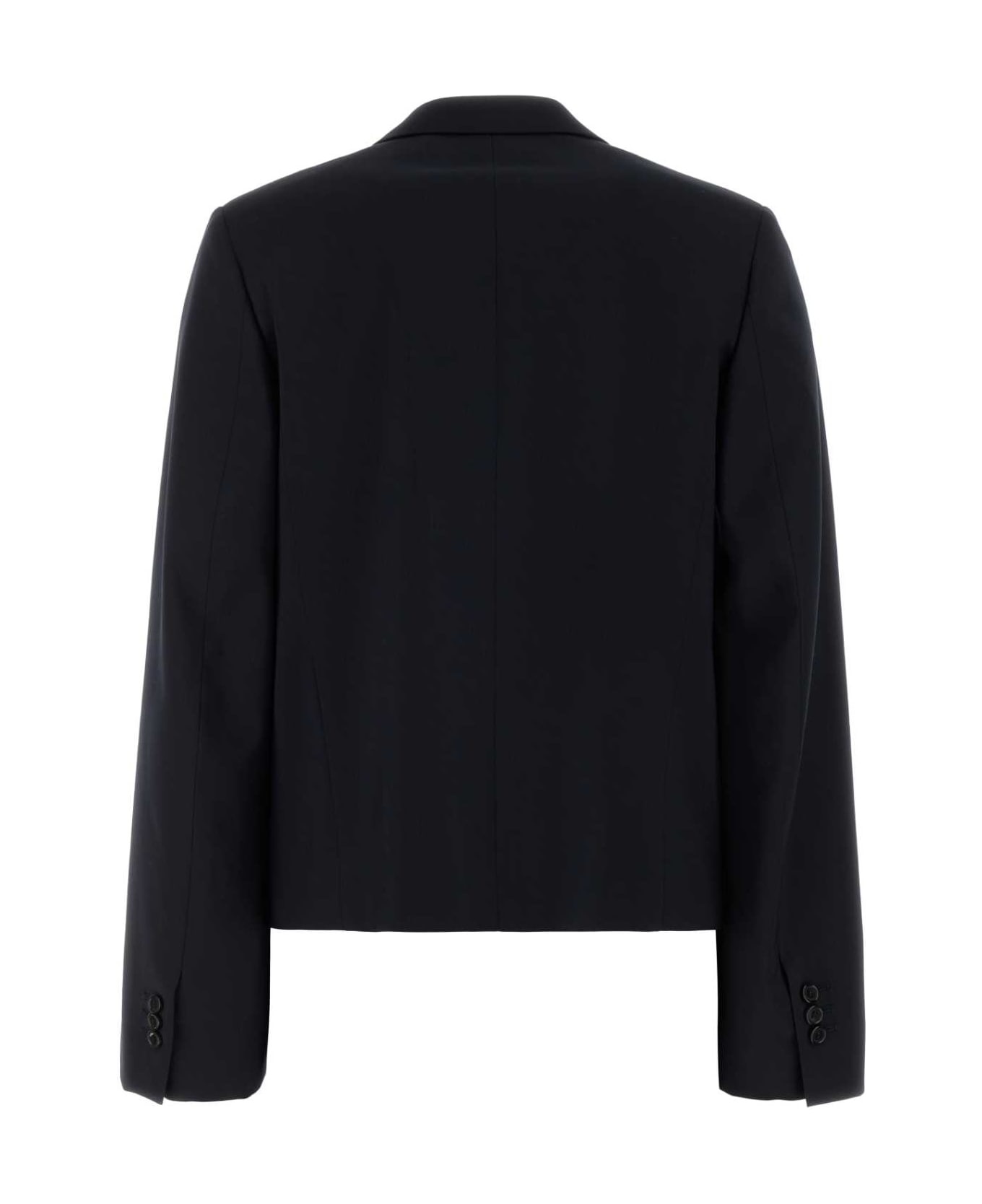 Midnight Blue Wool Blazer - 2