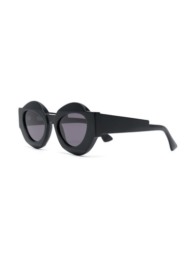 Kuboraum round-frame tinted sunglasses outlook