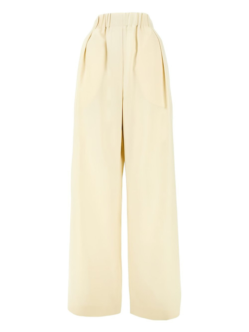 pleated elasticated trousers 1