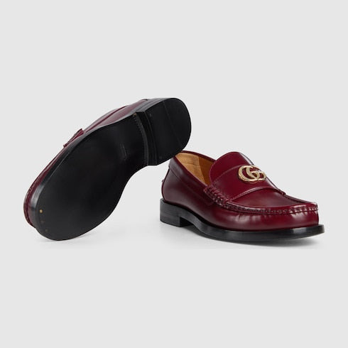 Gucci Double G Leather Loafers - 3