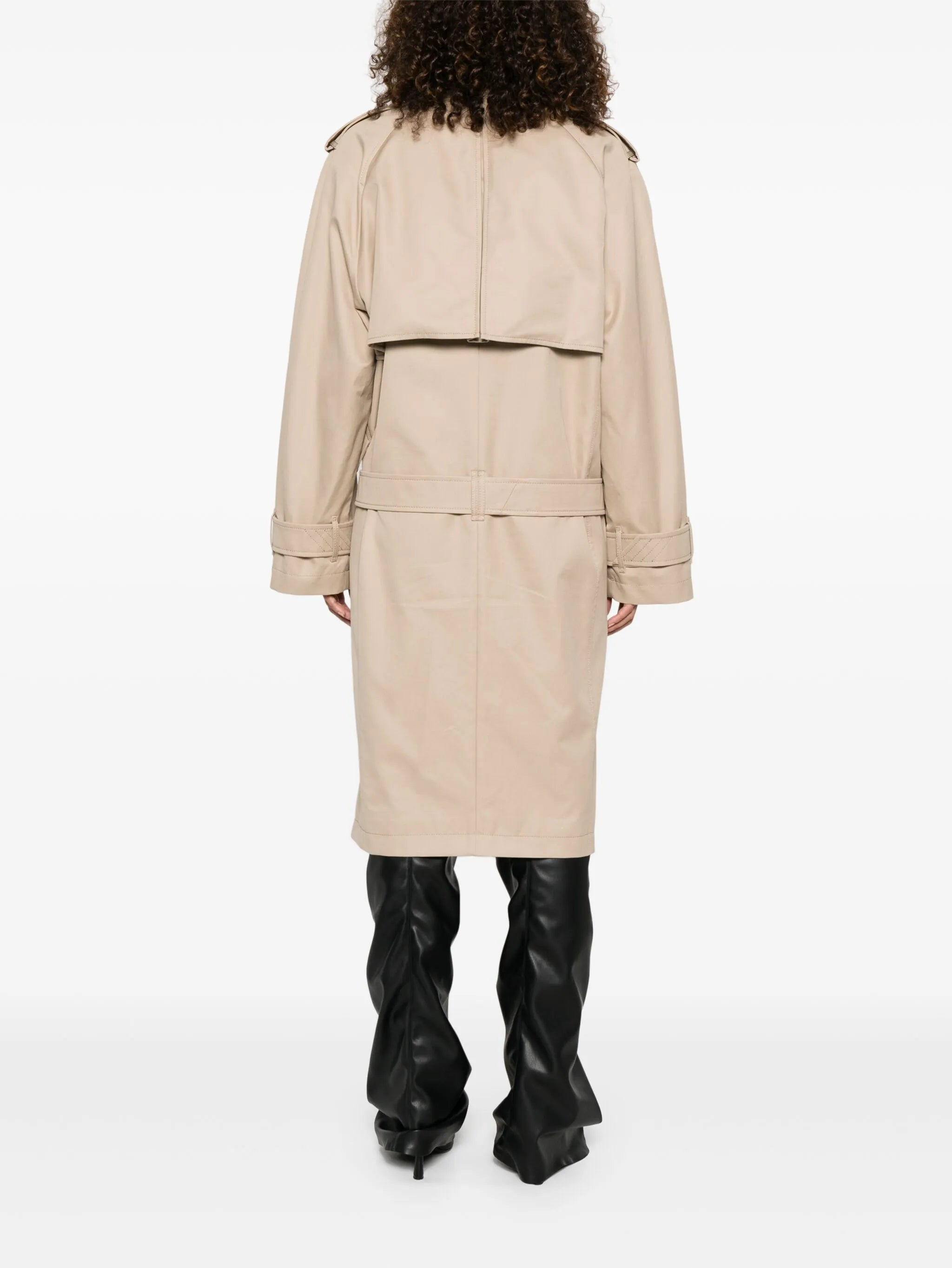 double-breasted trench coat - 4