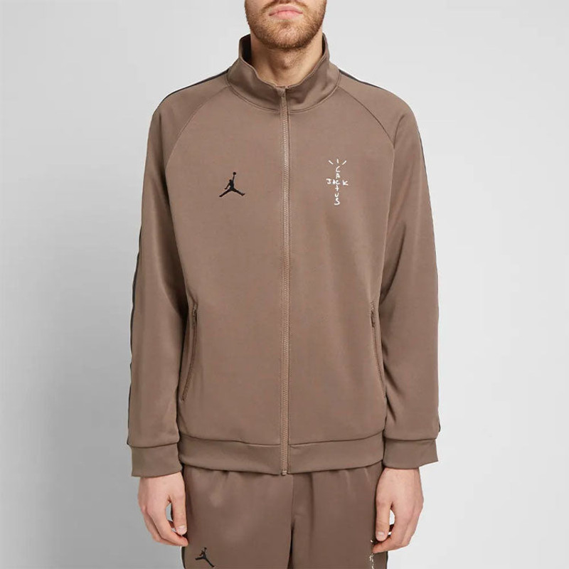 Jordan Cactus Jack by Travis Scott x Air Jordan MJ Track Jacket 'Palomino/Black' CK4035-260 outlook