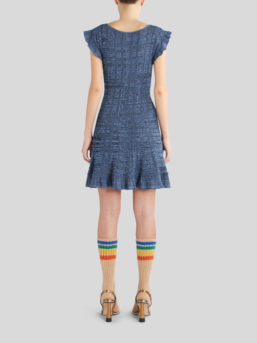 SHORT KNITTED DRESS - 4