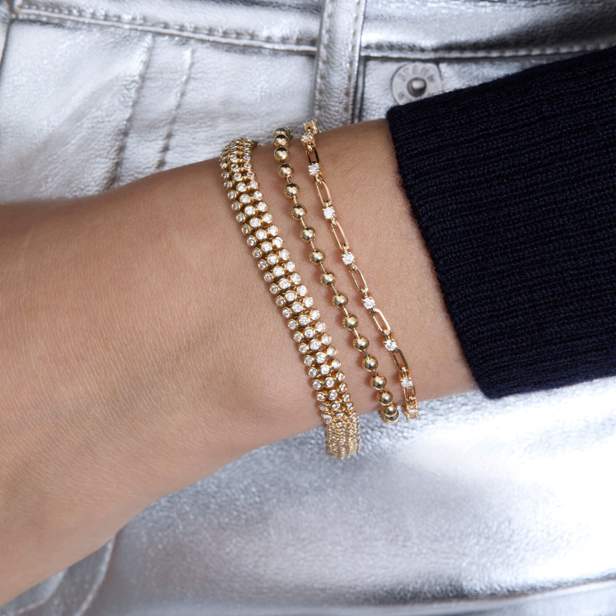 Diamond Flounce Bracelet - 5