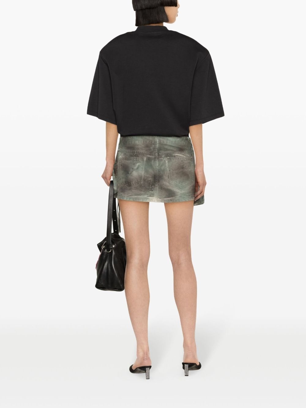 Fay camouflage-pattern cargo miniskirt - 4