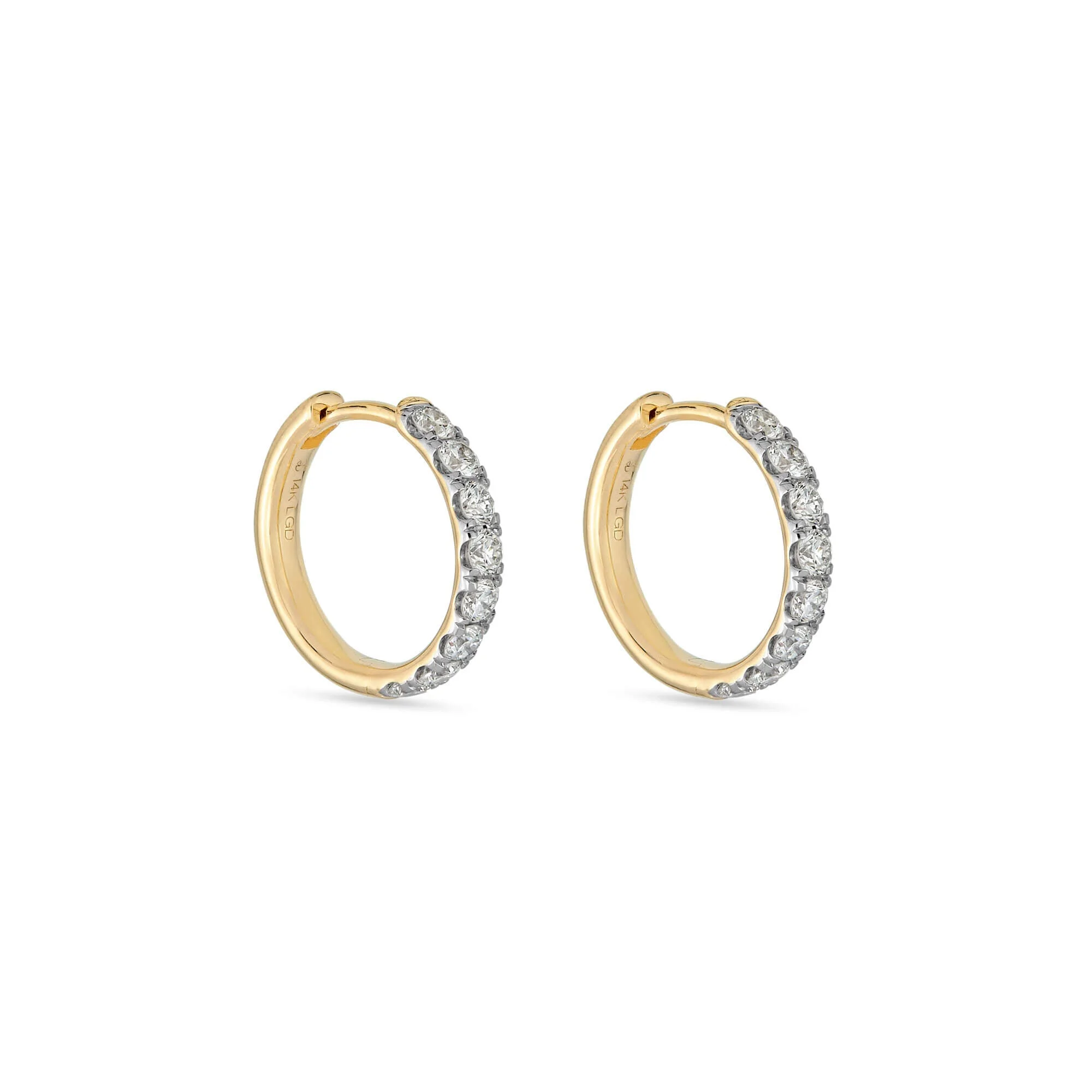 LAB-Created Bold Second Hole Hoops - 1