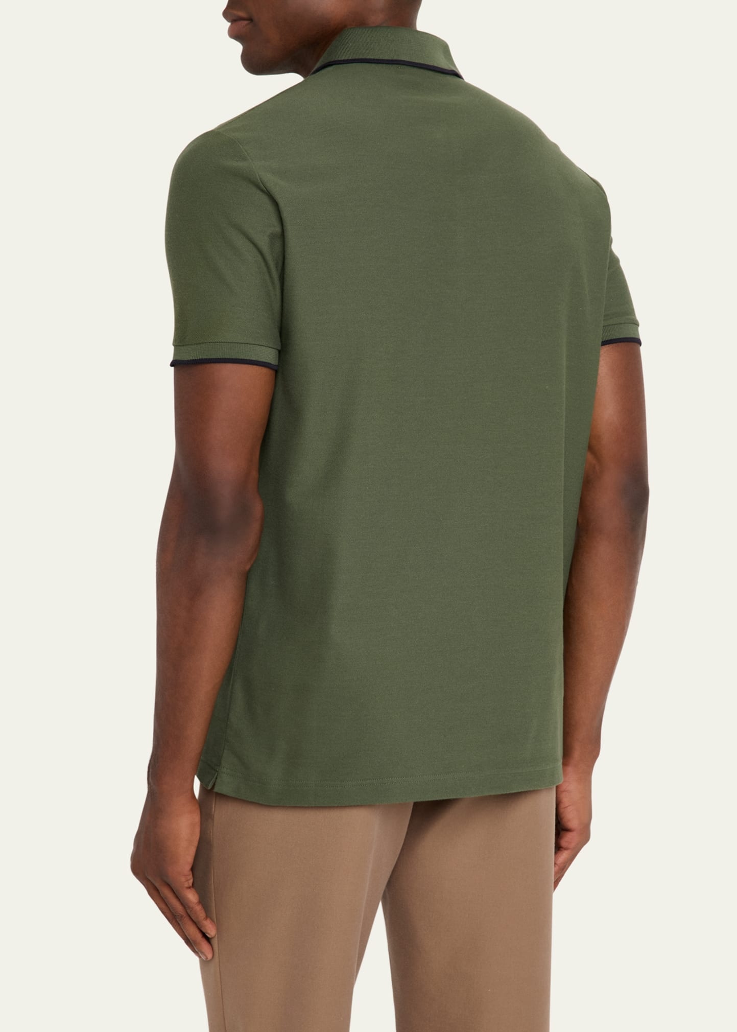 Men's Brentwood Tipped Jersey Pique Polo Shirt - 3