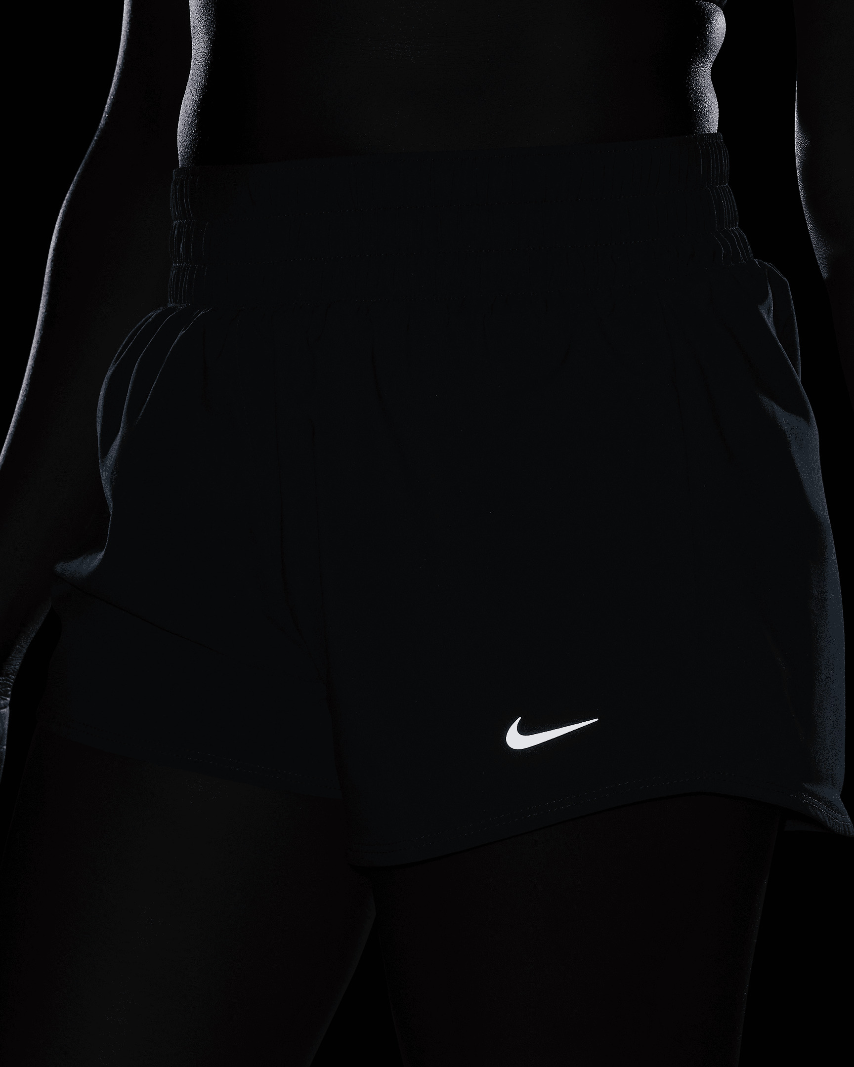 Nike One Women's Dri-FIT Mid-Rise 3" Brief-Lined Shorts - 8