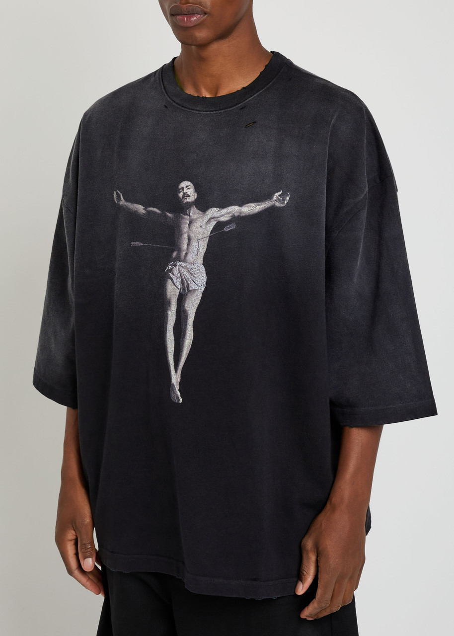 Willy Chavarria Tarantula Baffalo Printed Cotton T-shirt - 2