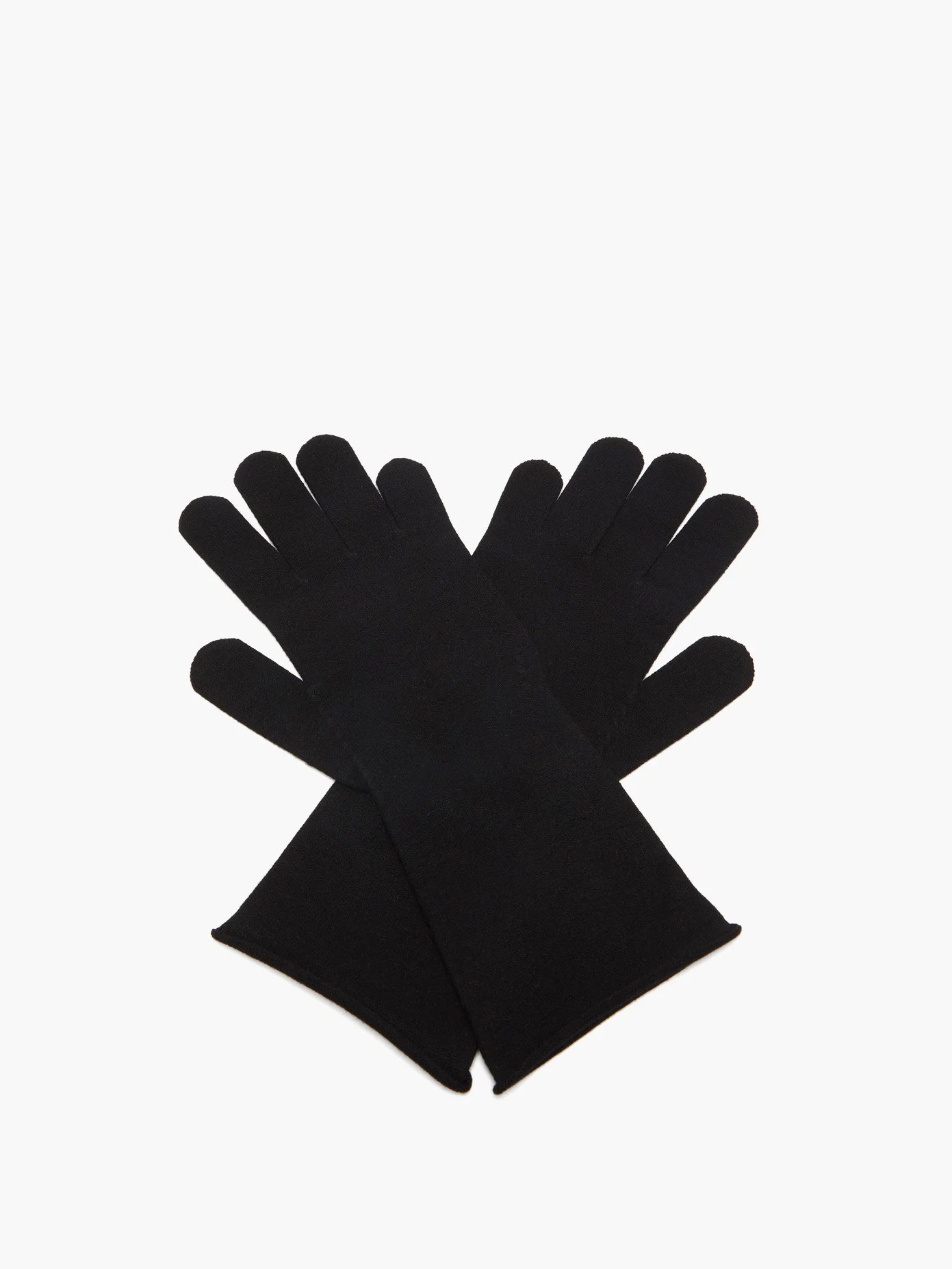 Logo-print rolled-cuff gloves - 3