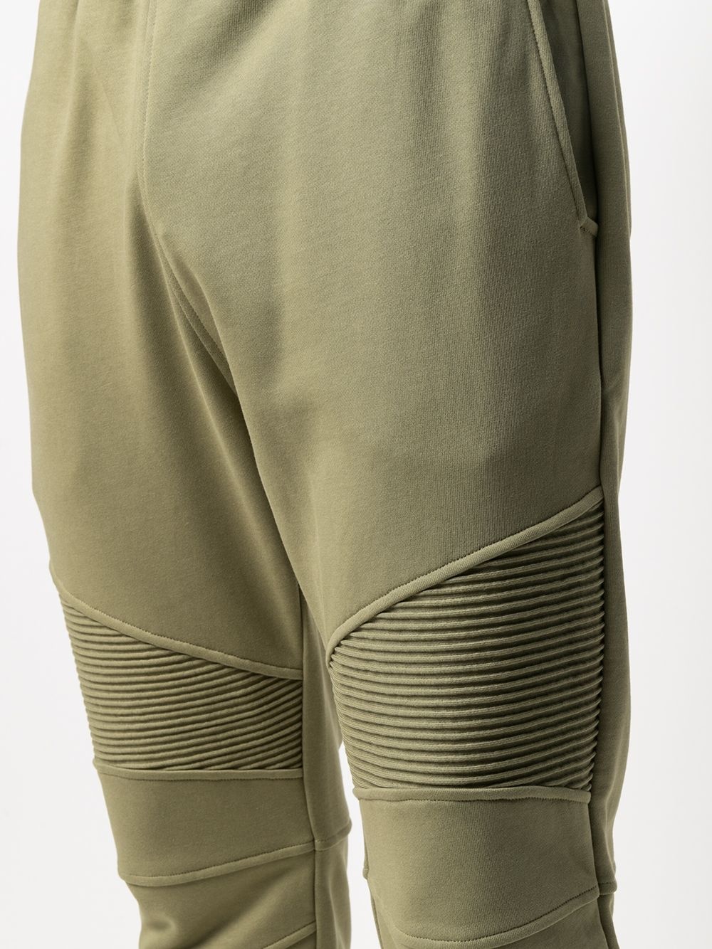 ribbed panel track pants - 5