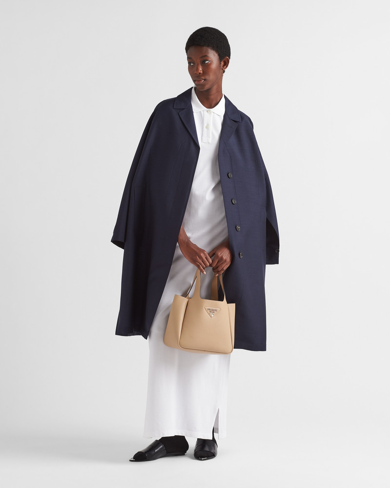 Prada Single-breasted light mohair coat outlook