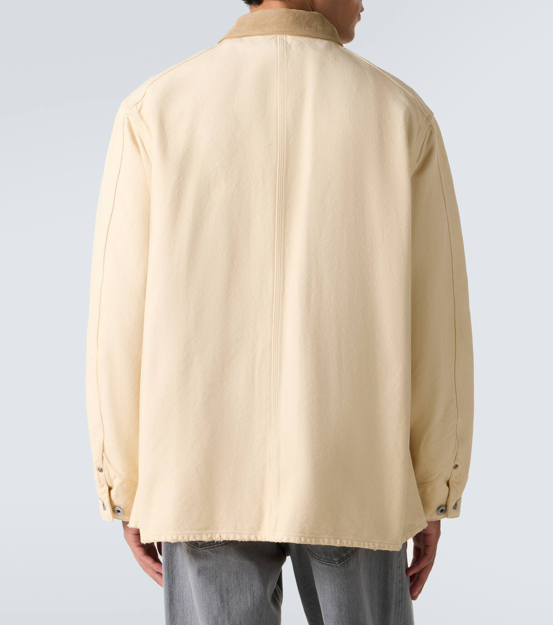 Cotton, hemp, and silk field jacket - 4