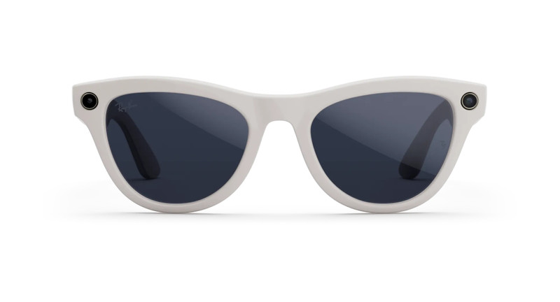 Ray-Ban Meta Skyler (Gen 1), Shiny Chalky Gray / Clear to Sapphire Transitions®, Standard 1