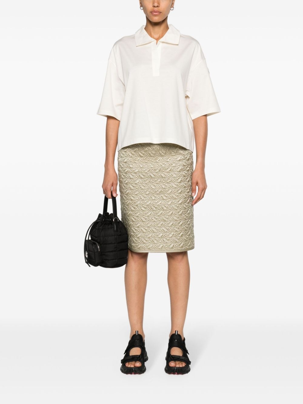 quilted pencil skirt - 2
