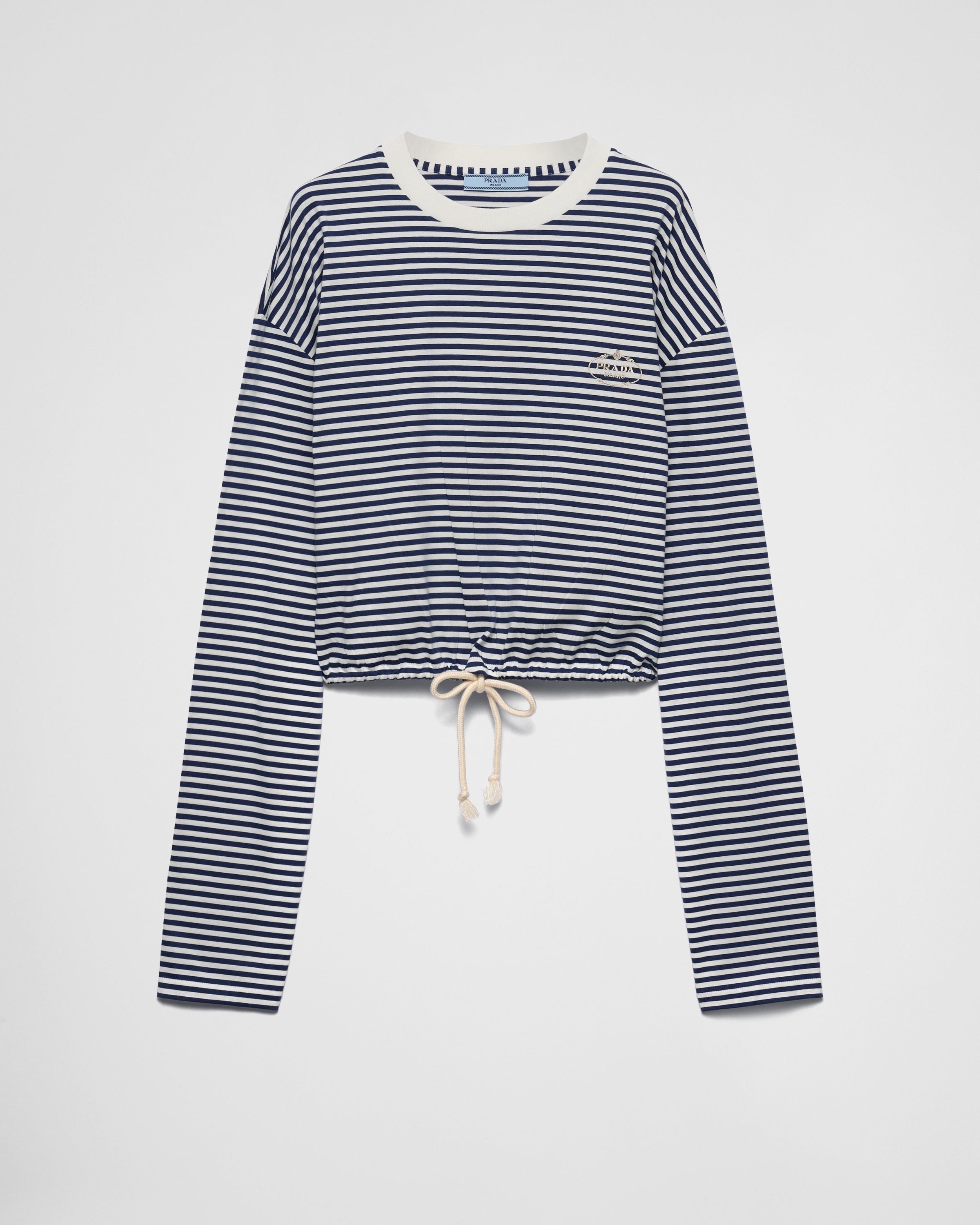 Long-sleeved striped jersey T-shirt - 1