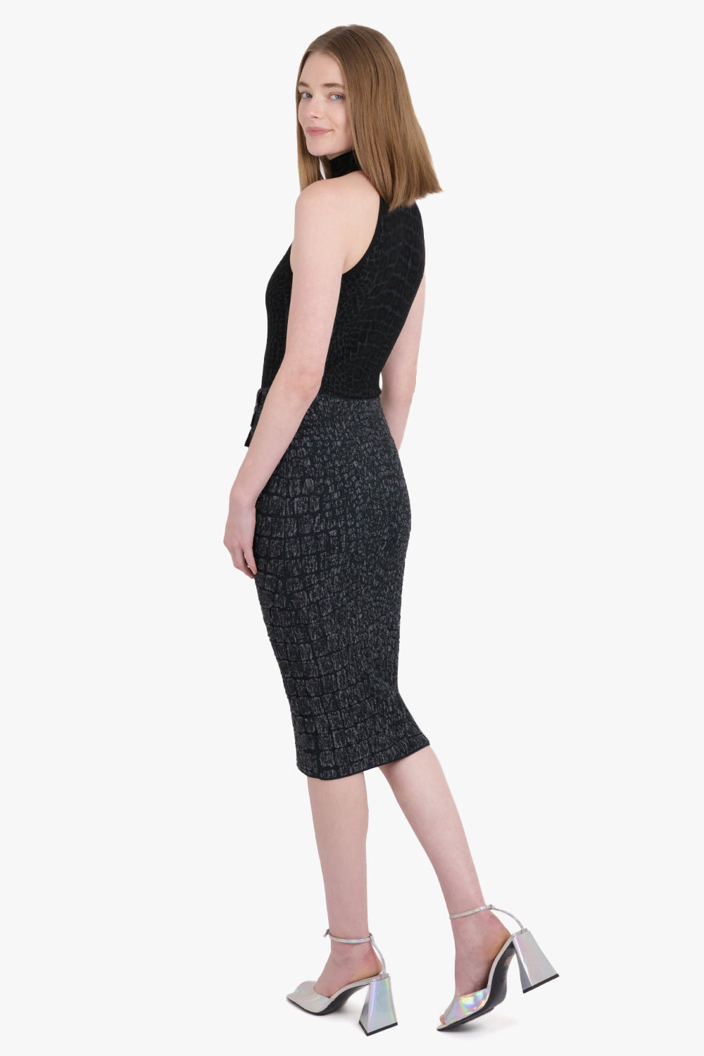CROCO JACQUARD BODY | BLACK - 4