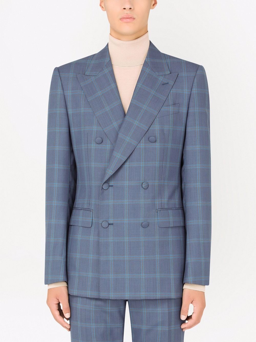 Sicily-fit double-breasted checked suit - 3