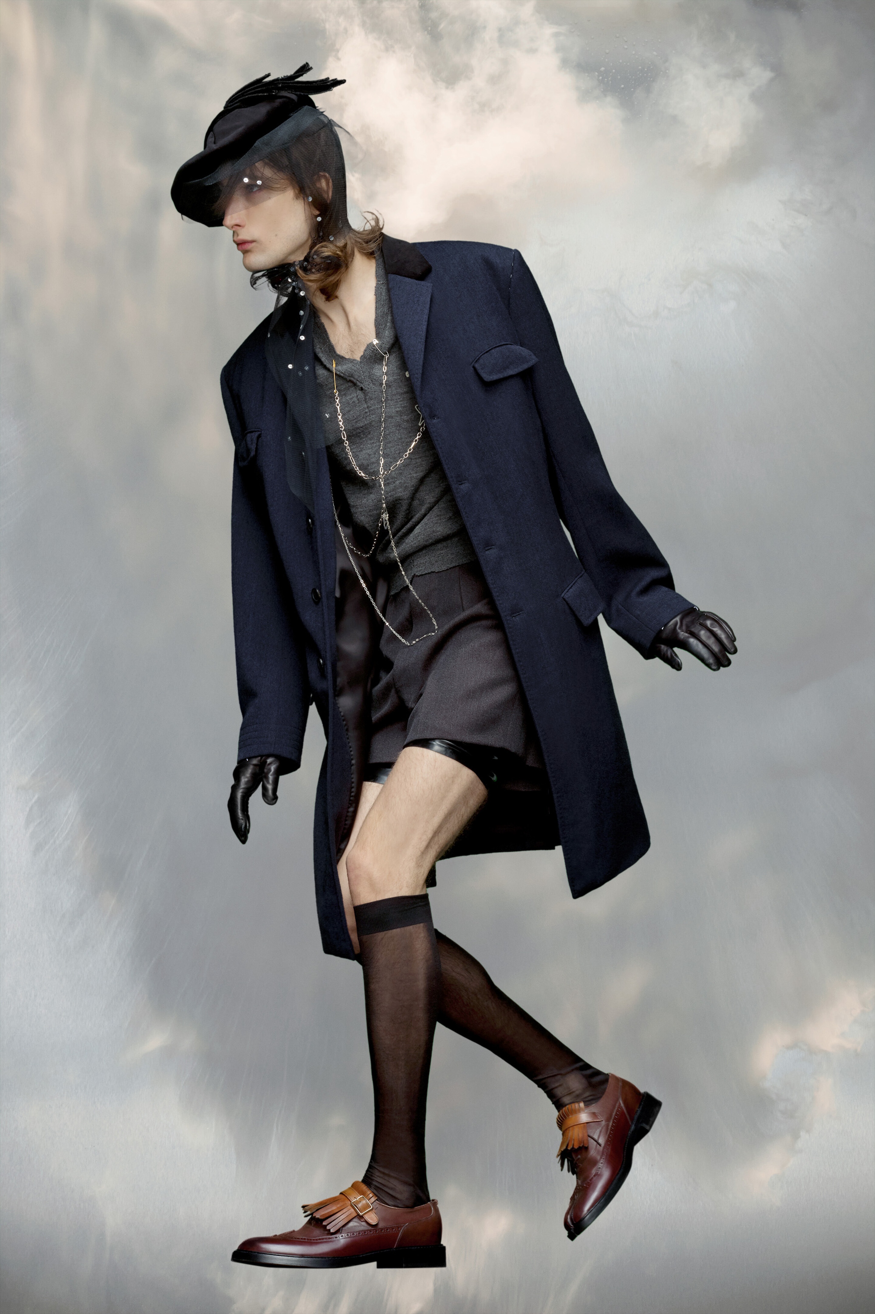 Single-breasted wool coat - 3