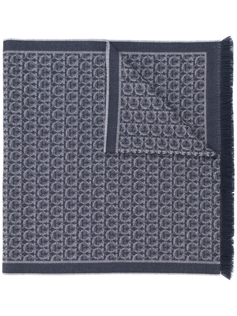 Gancini jacquard-woven scarf - 1