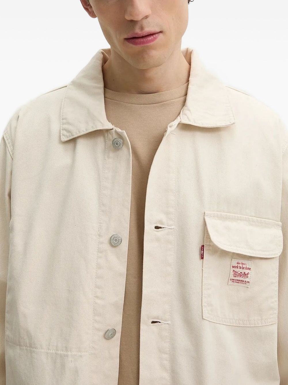 patch-pocket work jacket - 3