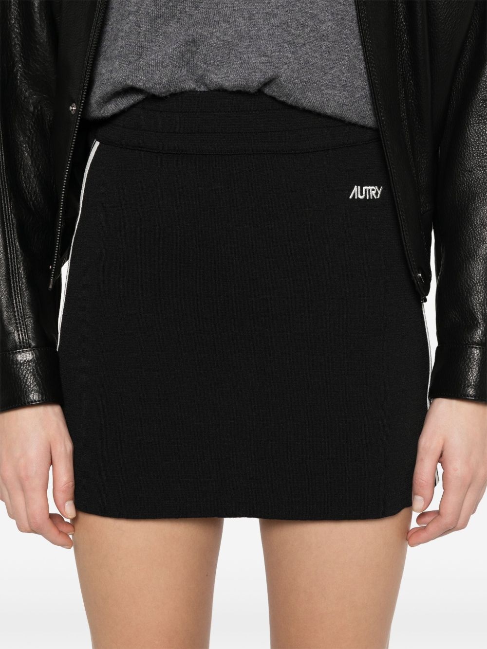 knitted tennis mini skirt - 5