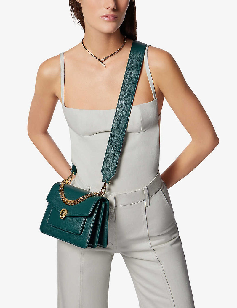 Serpenti Forever leather cross-body bag 7