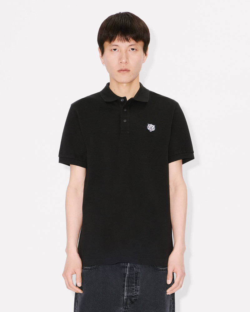 'KENZO Happy Tiger' embroidered slim polo in cotton 3